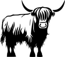 montagnes vache - minimaliste et plat logo - vecteur illustration
