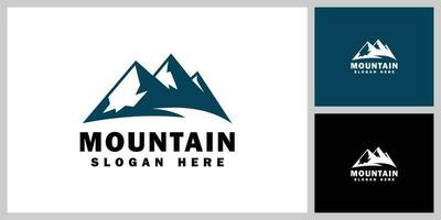 modèle de conception de vecteur de logo de montagne