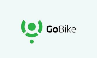 logo vecteur en ligne bicyclette livraison location e Commerce concept transport un service Express courrier moto voiture chauffeur emploi