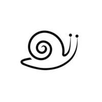 escargot logo animal la nature icône dessiner symbole vecteur