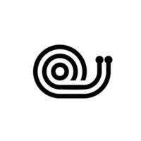 escargot logo animal la nature icône dessiner symbole vecteur
