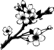 Cerise fleur - haute qualité vecteur logo - vecteur illustration idéal pour T-shirt graphique