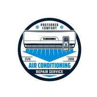 air Conditionneur réparation, entretien un service icône vecteur