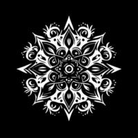 mandala, noir et blanc vecteur illustration