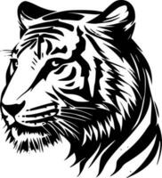 tigres - minimaliste et plat logo - vecteur illustration