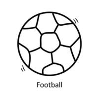 Football vecteur contour icône conception illustration. olympique symbole sur blanc Contexte eps dix fichier