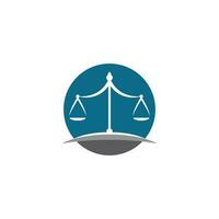 modèle de logo de droit de la justice vecteur