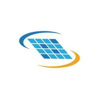 logo énergie solaire icône vecteur