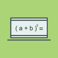 icône de vecteur de formule en ligne