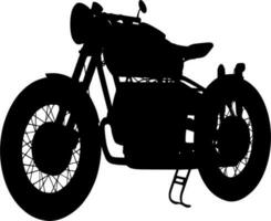 vecteur silhouette de moto sur blanc Contexte