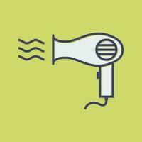 icône de vecteur de sèche-cheveux