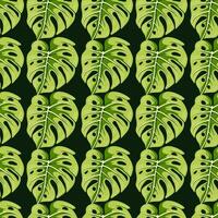 décoratif tropical feuille sans couture modèle. stylisé exotique feuilles Contexte. moderne jungle les plantes interminable fond d'écran. vecteur