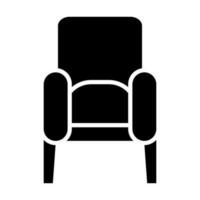 conception d'icône de fauteuil vecteur