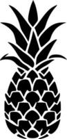 ananas - minimaliste et plat logo - vecteur illustration