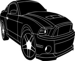 vecteur silhouette de voiture sur blanc Contexte