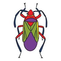 unique rouge violet scarabée ,bien pour graphique conception ressources, affiches, bannières, modèles, impressions, coloration livres et plus. vecteur