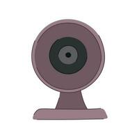 vidéosurveillance Sécurité caméra dessin animé vecteur illustration