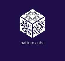 Créatif modèle cube logo.personnalisé géométrique motifs logo modèle. vecteur. vecteur