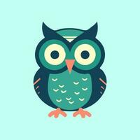 mignonne hibou illustration est charmant et délicieux, parfait pour dessins cette sont capricieux et attachant. vecteur