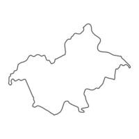soldanesti district carte, Province de moldavie. vecteur illustration.