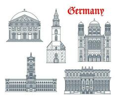 Allemagne, Berlin des églises et cathédrales, Repères vecteur