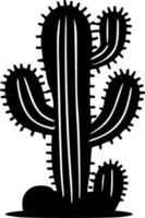 cactus - minimaliste et plat logo - vecteur illustration