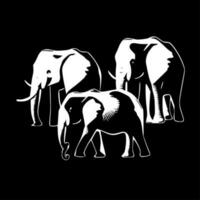 éléphants - haute qualité vecteur logo - vecteur illustration idéal pour T-shirt graphique