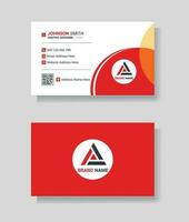 Créatif affaires carte, rouge et blanc Contexte affaires carte pour entreprise identité, Nom carte , visiter carte pro vecteur