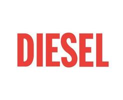 diesel marque logo symbole Nom rouge conception luxe vêtements mode vecteur illustration