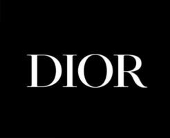 dior marque logo blanc conception symbole luxe vêtements mode vecteur illustration avec noir Contexte