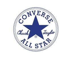 converser tout étoile marque logo des chaussures bleu symbole conception vecteur illustration