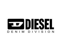 diesel logo marque symbole avec Nom noir conception luxe vêtements mode vecteur illustration