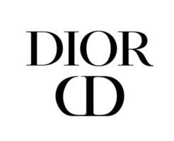 dior marque vêtements logo symbole avec Nom noir conception luxe mode vecteur illustration