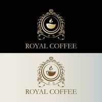 logo pour une Royal café entreprise vecteur