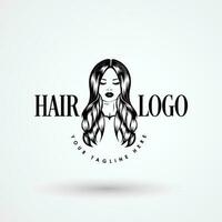 cheveux logo conception vecteur