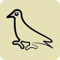 icône pigeon. en relation à national animaux symbole. glyphe style. Facile conception modifiable. Facile illustration vecteur