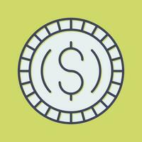 icône de vecteur de pièce de monnaie