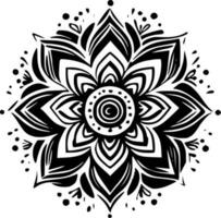 mandala, minimaliste et Facile silhouette - vecteur illustration