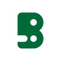 lettre bi Facile géométrique logo vecteur