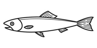 poisson Saumon vecteur icône logo illustration personnage symbole graphique dessin animé