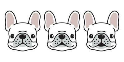 chien vecteur français bouledogue icône logo dessin animé personnage illustration symbole griffonnage