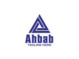 ahbab marque logo conception vecteur