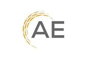 initiale ae-ea lettre logo conception, vecteur illustration