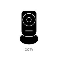 vidéosurveillance caméra glyphe icône dans vecteur vidéo surveillance.