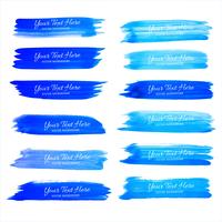 Abstrait bleu aquarelle AVC set vector design