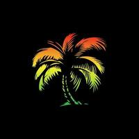 paume arbre logo. vecteur illustration de une tropical paume arbre