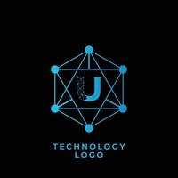 La technologie u lettre logo vecteur