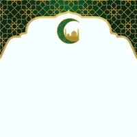 arabe Cadre. islamique conception , arabe mariage formes, Ramadan kareem à thème cadre, mosquée porte, vert Cadre avec eid lune, islamique Cadre vecteur