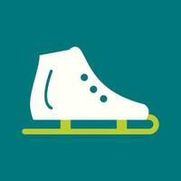 icône de vecteur de chaussure de patinage sur glace