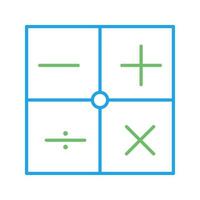 icône de vecteur de symboles mathématiques